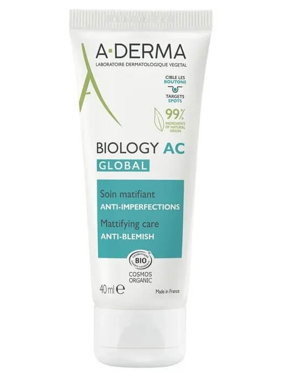 A-Derma Biology AC Global Крем для проблемной кожи 40мл