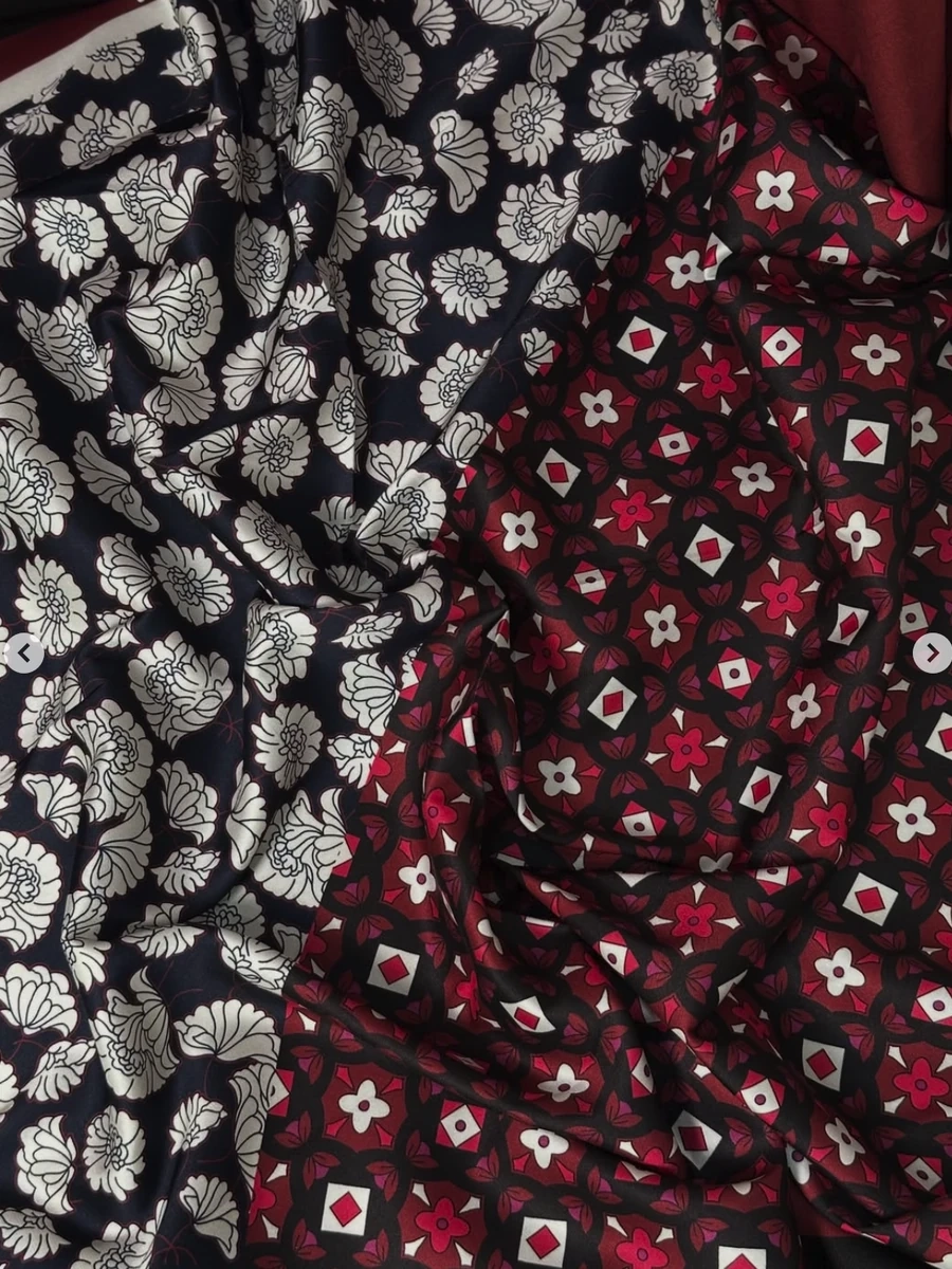 Платок 2в1 из люкс атласа 90/90