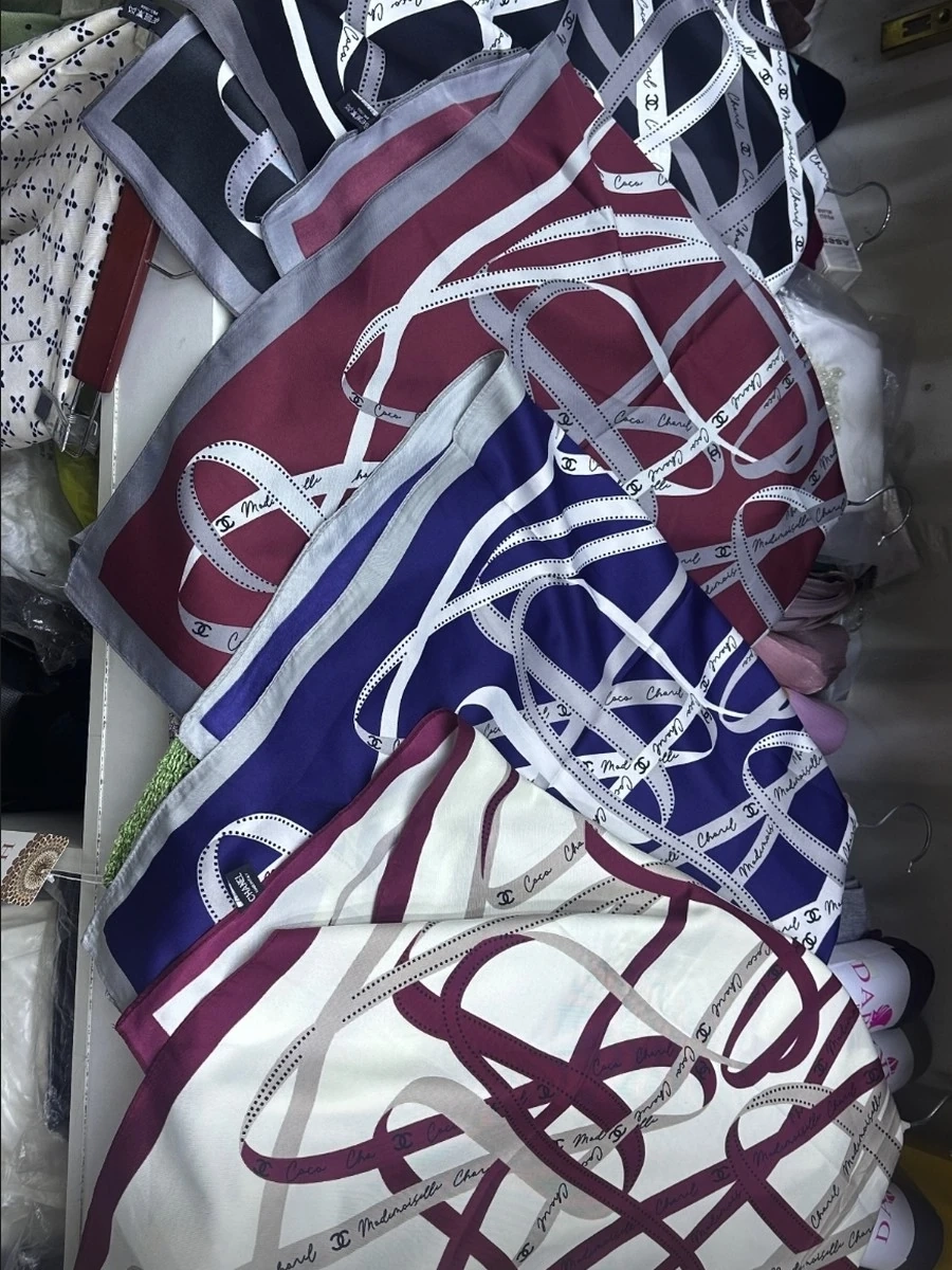 Атласные платки 90/90 5шт