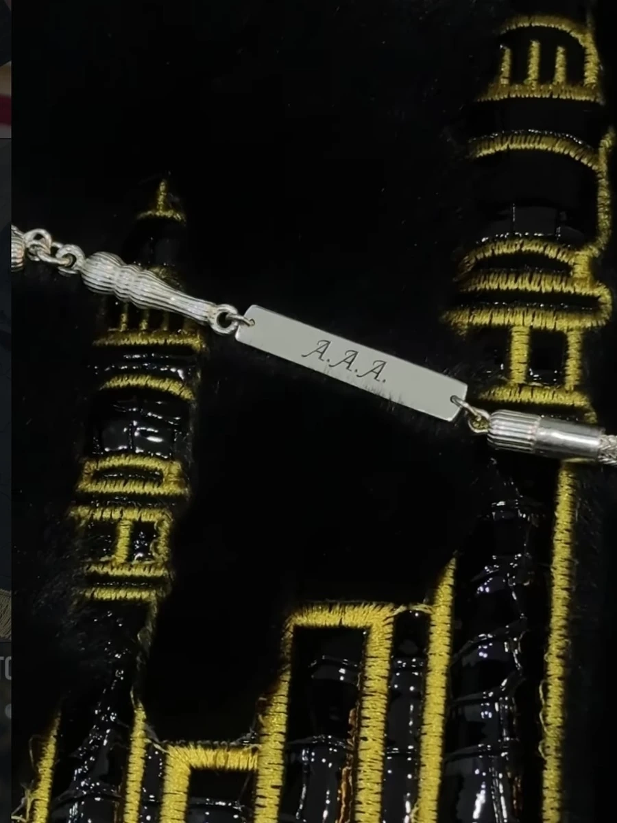 Тасбих из серебра 925 пробы