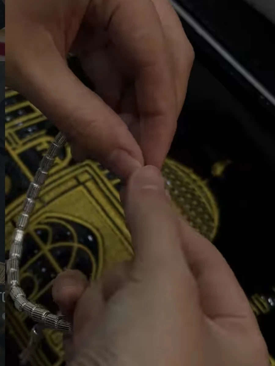 Тасбих из серебра 925 пробы