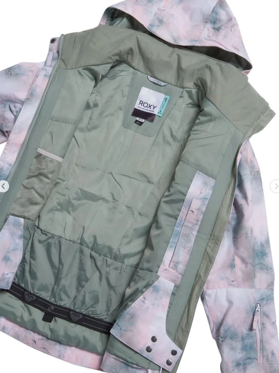 Технологичная сноубордическая куртка ROXY с утеплителем Primaloft