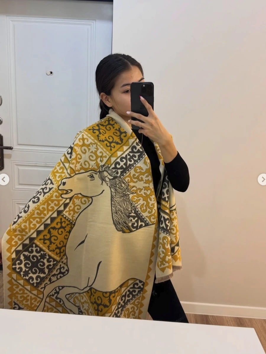 Этно шарфы-палантины из кашемира